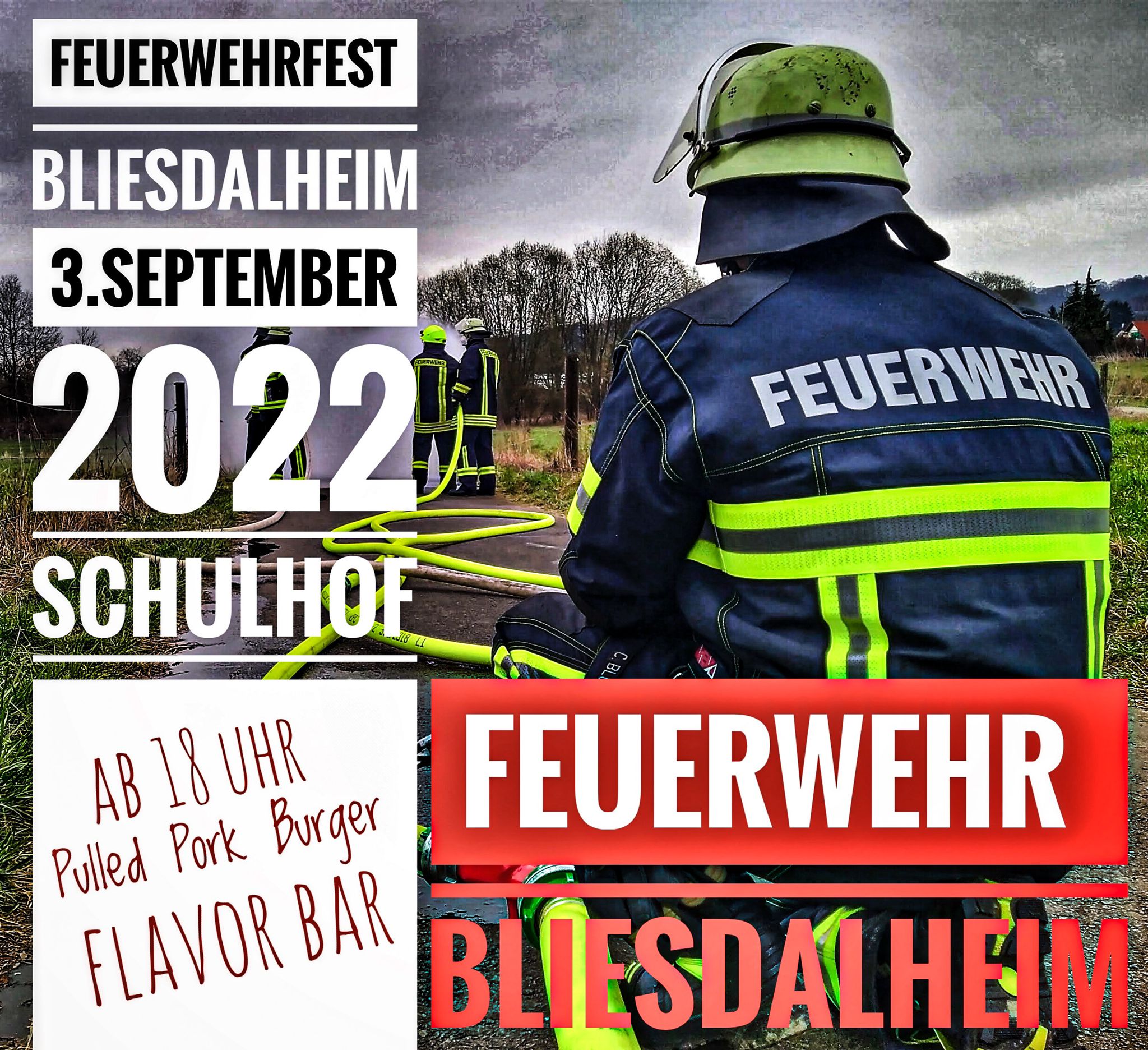 Plakat des Feuerwehrfestes 2022